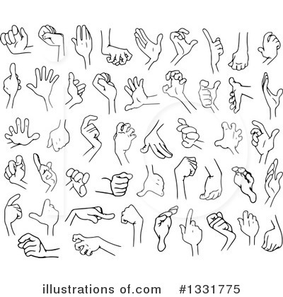 Hands Clipart #1331775 by Liron Peer