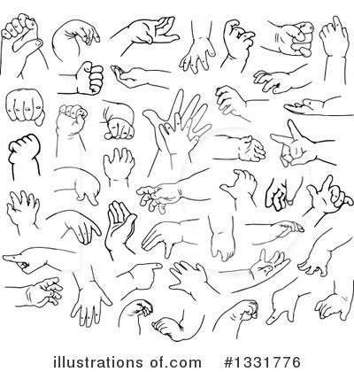 Hands Clipart #1331776 by Liron Peer