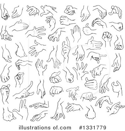 Hands Clipart #1331779 by Liron Peer