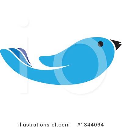Blue Bird Clipart #1344064 by ColorMagic