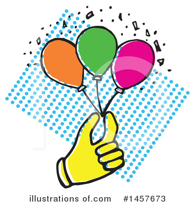 Balloons Clipart #1457673 by Cherie Reve
