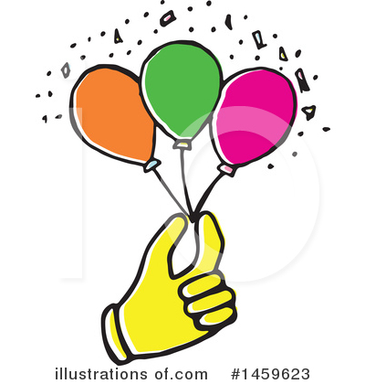 Balloons Clipart #1459623 by Cherie Reve