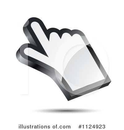 Royalty-Free (RF) Hand Cursor Clipart Illustration by vectorace - Stock Sample #1124923