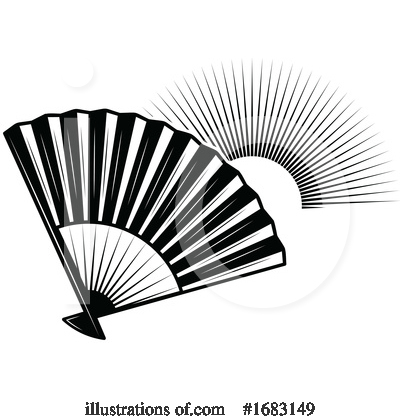 Royalty-Free (RF) Hand Fan Clipart Illustration by Vector Tradition SM - Stock Sample #1683149
