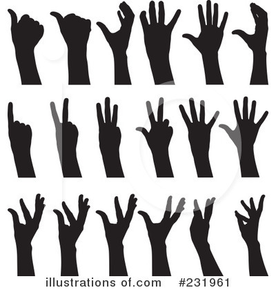 Royalty-Free (RF) Hand Gesture Clipart Illustration by Frisko - Stock Sample #231961