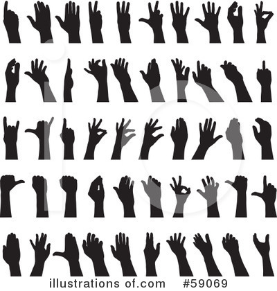 Royalty-Free (RF) Hand Gesture Clipart Illustration by Frisko - Stock Sample #59069
