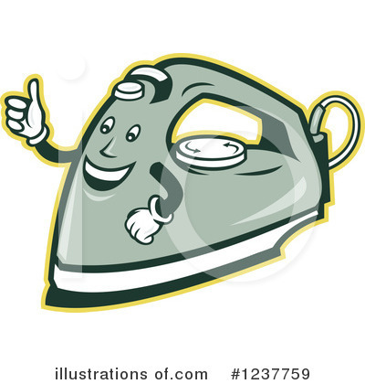 Royalty-Free (RF) Hand Iron Clipart Illustration by patrimonio - Stock Sample #1237759