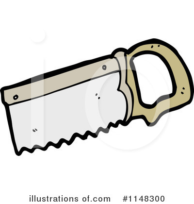 Royalty-Free (RF) Hand Saw Clipart Illustration by lineartestpilot - Stock Sample #1148300