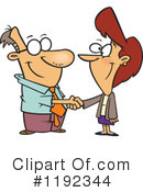 Hand Shake Clipart #1192344 by toonaday