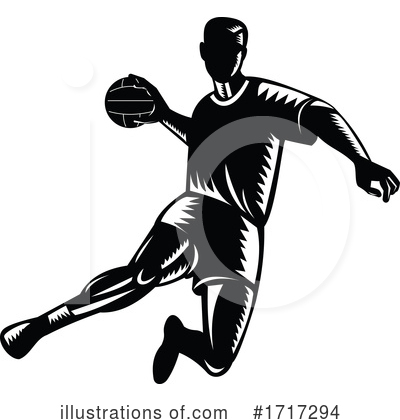 Royalty-Free (RF) Handball Clipart Illustration by patrimonio - Stock Sample #1717294