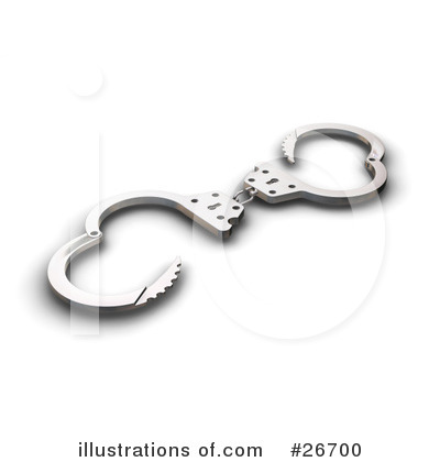 Royalty-Free (RF) Handcuffs Clipart Illustration by KJ Pargeter - Stock Sample #26700