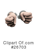 Handcuffs Clipart #26703 by KJ Pargeter
