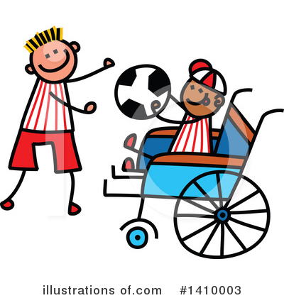 Royalty-Free (RF) Handicap Clipart Illustration by Prawny - Stock Sample #1410003