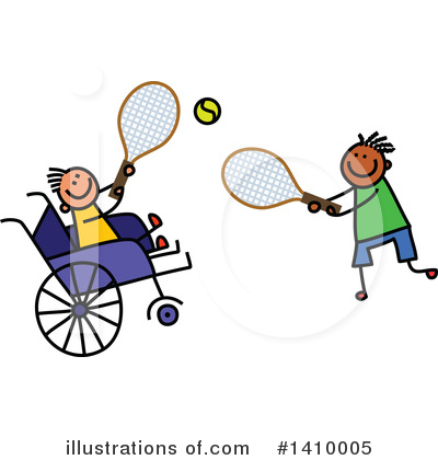 Royalty-Free (RF) Handicap Clipart Illustration by Prawny - Stock Sample #1410005