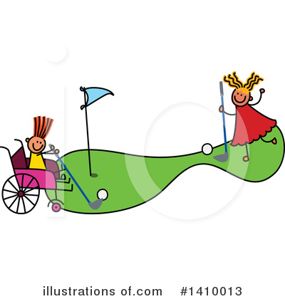 Royalty-Free (RF) Handicap Clipart Illustration by Prawny - Stock Sample #1410013