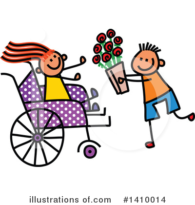 Royalty-Free (RF) Handicap Clipart Illustration by Prawny - Stock Sample #1410014