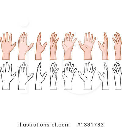 Royalty-Free (RF) Hands Clipart Illustration by Liron Peer - Stock Sample #1331783
