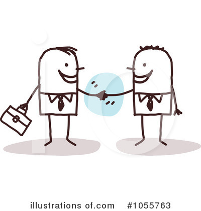 Royalty-Free (RF) Handshake Clipart Illustration by NL shop - Stock Sample #1055763