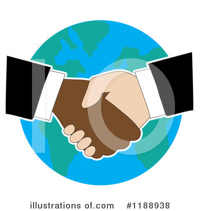 Royalty-Free (RF) Handshake Clipart Illustration by Maria Bell - Stock Sample #1188938