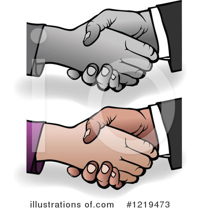 Royalty-Free (RF) Handshake Clipart Illustration by dero - Stock Sample #1219473