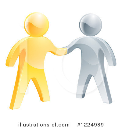 Royalty-Free (RF) Handshake Clipart Illustration by AtStockIllustration - Stock Sample #1224989