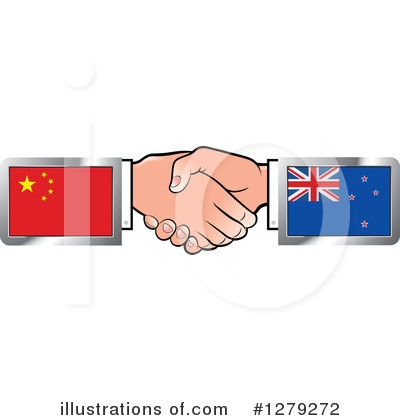 Royalty-Free (RF) Handshake Clipart Illustration by Lal Perera - Stock Sample #1279272