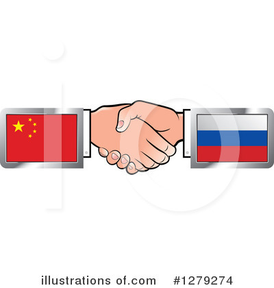 Royalty-Free (RF) Handshake Clipart Illustration by Lal Perera - Stock Sample #1279274