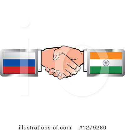 Royalty-Free (RF) Handshake Clipart Illustration by Lal Perera - Stock Sample #1279280