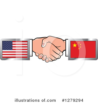 Royalty-Free (RF) Handshake Clipart Illustration by Lal Perera - Stock Sample #1279294
