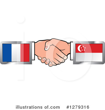 Royalty-Free (RF) Handshake Clipart Illustration by Lal Perera - Stock Sample #1279316