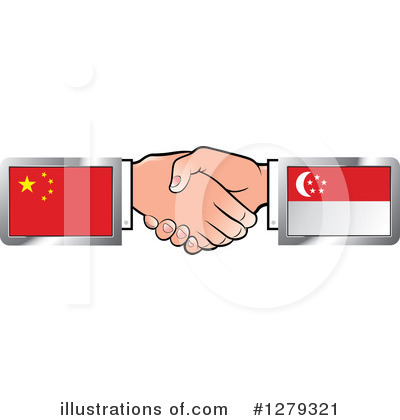 Royalty-Free (RF) Handshake Clipart Illustration by Lal Perera - Stock Sample #1279321