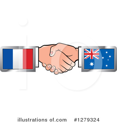 Royalty-Free (RF) Handshake Clipart Illustration by Lal Perera - Stock Sample #1279324