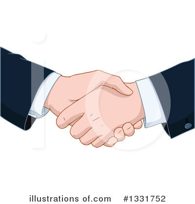 Royalty-Free (RF) Handshake Clipart Illustration by Liron Peer - Stock Sample #1331752