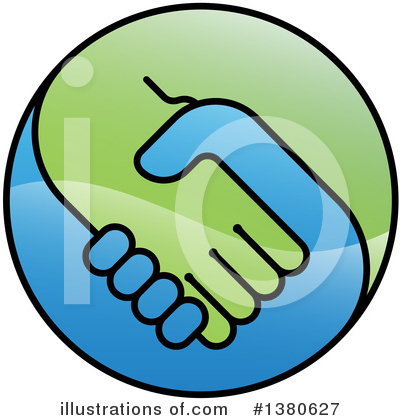 Handshake Clipart #1380627 by AtStockIllustration