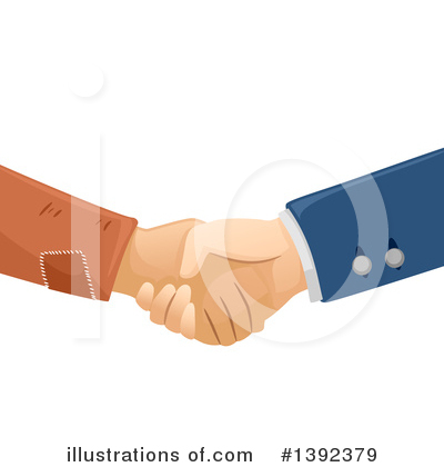 Royalty-Free (RF) Handshake Clipart Illustration by BNP Design Studio - Stock Sample #1392379