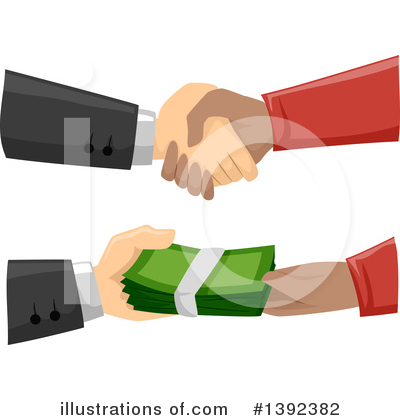Royalty-Free (RF) Handshake Clipart Illustration by BNP Design Studio - Stock Sample #1392382