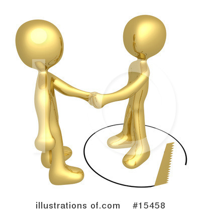 Royalty-Free (RF) Handshake Clipart Illustration by 3poD - Stock Sample #15458