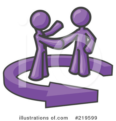 Purple Man Clipart #219599 by Leo Blanchette