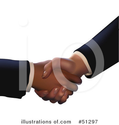 Royalty-Free (RF) Handshake Clipart Illustration by dero - Stock Sample #51297