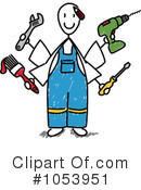 Handyman Clipart #1053951 by Frog974
