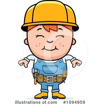 Construction Worker Clipart #1094959 by Cory Thoman