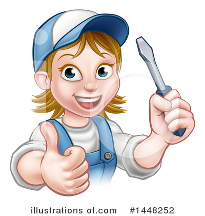 Royalty-Free (RF) Handyman Clipart Illustration by AtStockIllustration - Stock Sample #1448252
