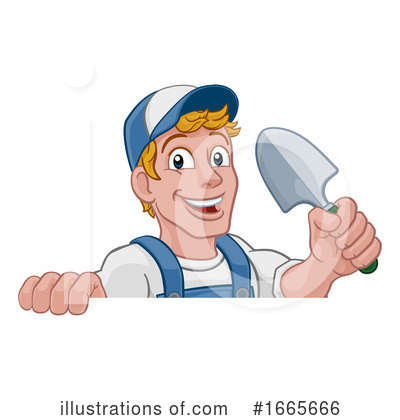 Royalty-Free (RF) Handyman Clipart Illustration by AtStockIllustration - Stock Sample #1665666