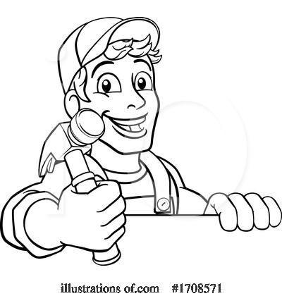 Royalty-Free (RF) Handyman Clipart Illustration by AtStockIllustration - Stock Sample #1708571
