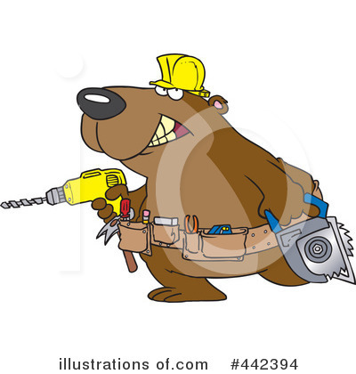 Royalty-Free (RF) Handyman Clipart Illustration by toonaday - Stock Sample #442394