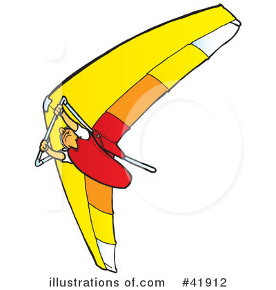 Royalty-Free (RF) Hang Gliding Clipart Illustration by Snowy - Stock Sample #41912