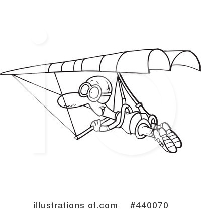Royalty-Free (RF) Hang Gliding Clipart Illustration by toonaday - Stock Sample #440070