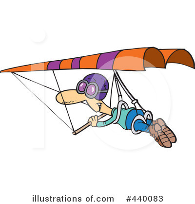 Royalty-Free (RF) Hang Gliding Clipart Illustration by toonaday - Stock Sample #440083
