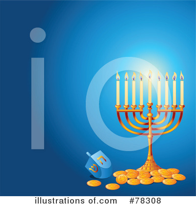 Royalty-Free (RF) Hanukkah Clipart Illustration by Pushkin - Stock Sample #78308