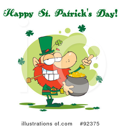 Royalty-Free (RF) Happy St Patricks Day Clipart Illustration by Hit Toon - Stock Sample #92375